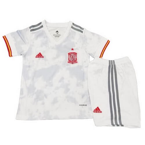 Camiseta España 2ª Kit Niño 2020 Blanco